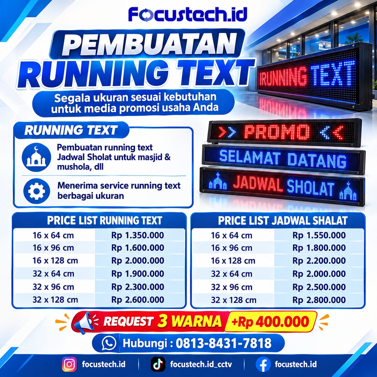 Katalog Running Text FOCUS TECH